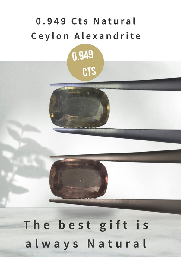 0.949 Cts Natural Ceylon Alexandrite